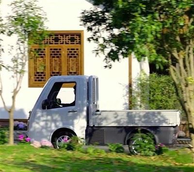 Kompaktní elektrický mini kamion s nastavitelným nákladovým postelí - 800 KG LOAD, ideální pro městské poslední - Mile Transport